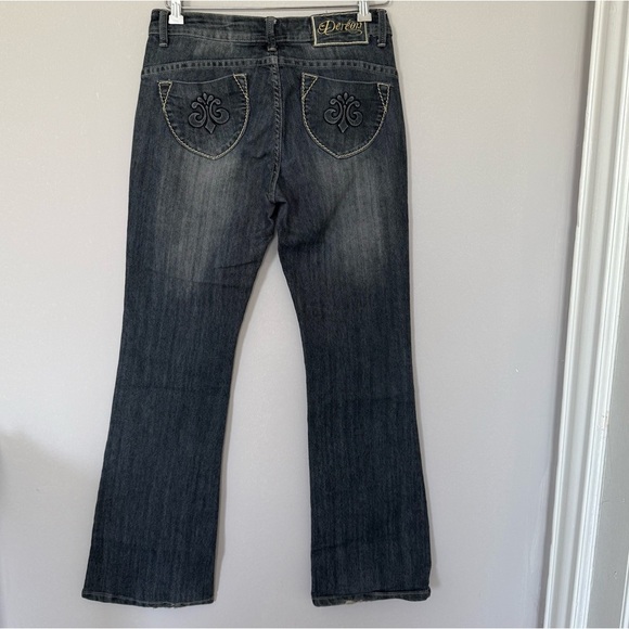 Dereon Charcoal Flare Jeans - Picture 6 of 8